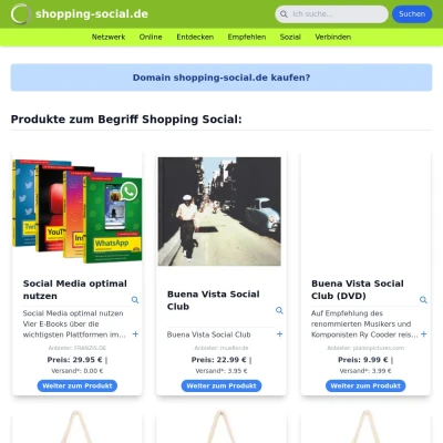 Screenshot shopping-social.de