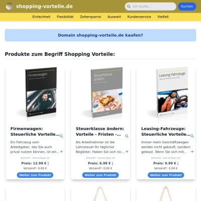 Screenshot shopping-vorteile.de