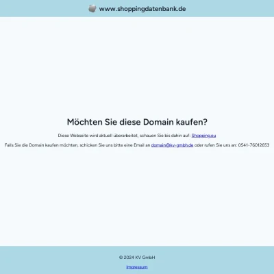 Screenshot shoppingdatenbank.de