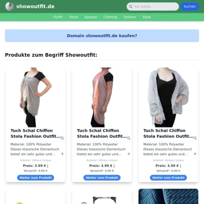 Screenshot showoutfit.de