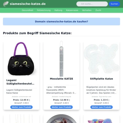 Screenshot siamesische-katze.de