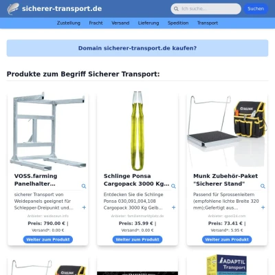 Screenshot sicherer-transport.de