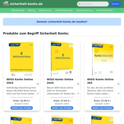 Screenshot sicherheit-konto.de