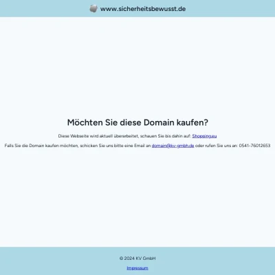 Screenshot sicherheitsbewusst.de