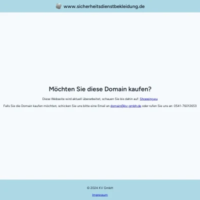 Screenshot sicherheitsdienstbekleidung.de