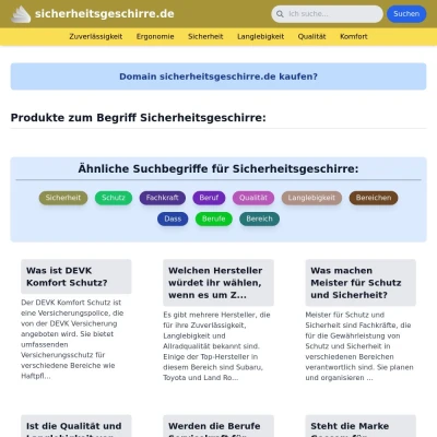 Screenshot sicherheitsgeschirre.de