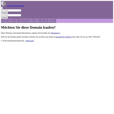 Screenshot sicherheitsmerkmale.de