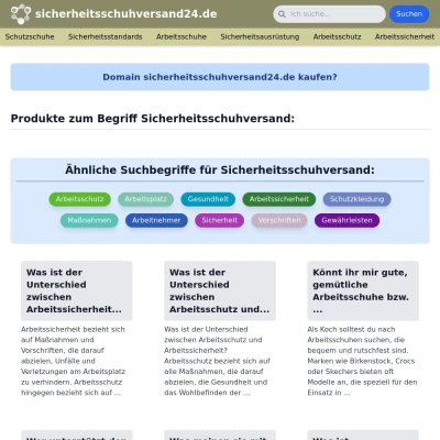 Screenshot sicherheitsschuhversand24.de