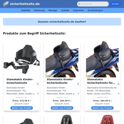 Screenshot sicherheitssitz.de