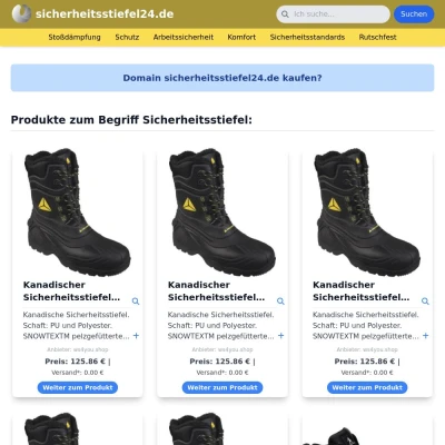 Screenshot sicherheitsstiefel24.de