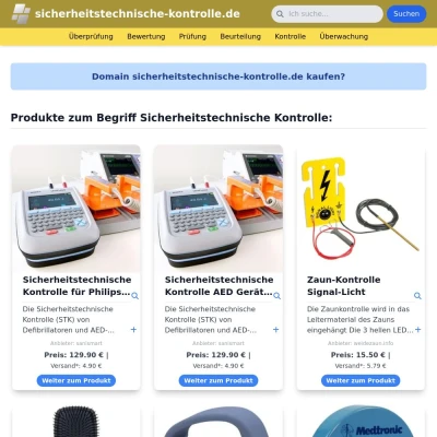 Screenshot sicherheitstechnische-kontrolle.de