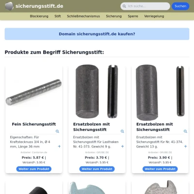 Screenshot sicherungsstift.de