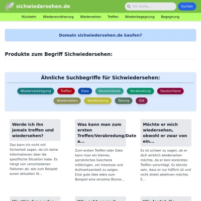 Screenshot sichwiedersehen.de