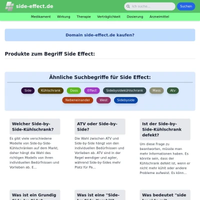 Screenshot side-effect.de