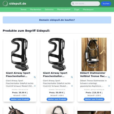 Screenshot sidepull.de