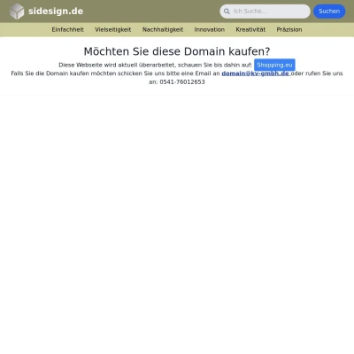 Screenshot sidesign.de