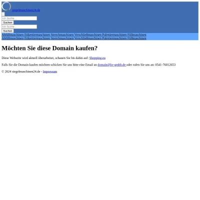 Screenshot siegelmaschinen24.de