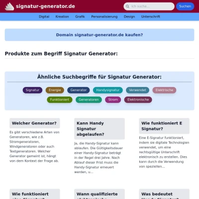 Screenshot signatur-generator.de