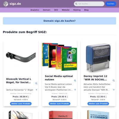 Screenshot sigz.de