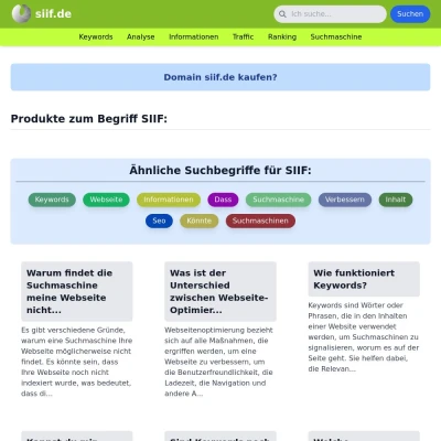 Screenshot siif.de