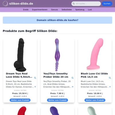 Screenshot silikon-dildo.de