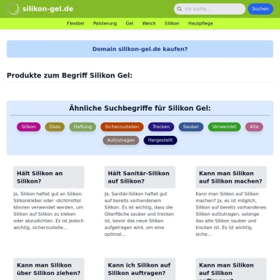 Screenshot silikon-gel.de