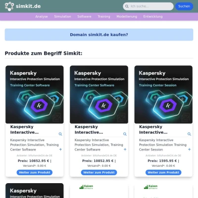 Screenshot simkit.de