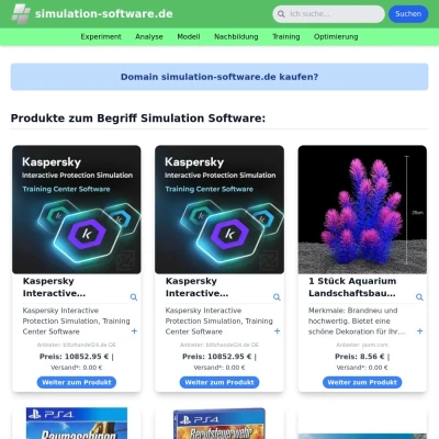 Screenshot simulation-software.de