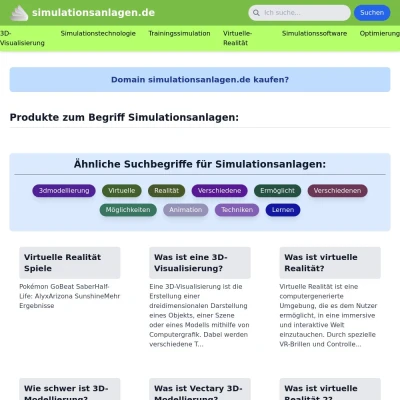 Screenshot simulationsanlagen.de