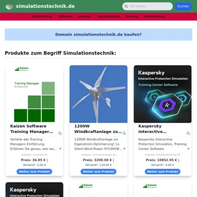 Screenshot simulationstechnik.de
