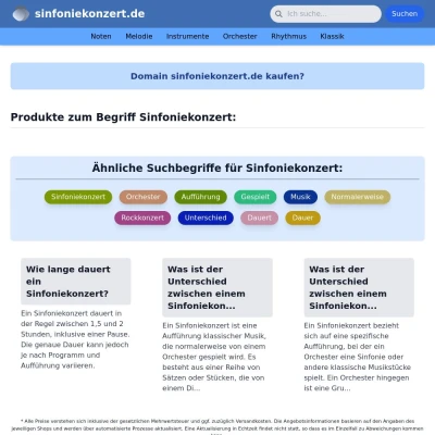 Screenshot sinfoniekonzert.de