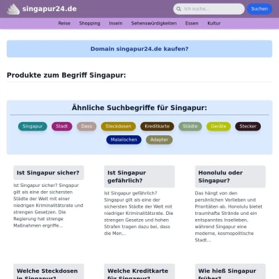 Screenshot singapur24.de