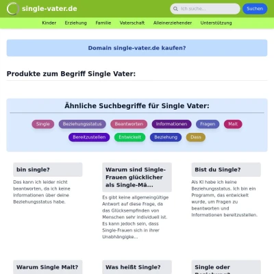 Screenshot single-vater.de