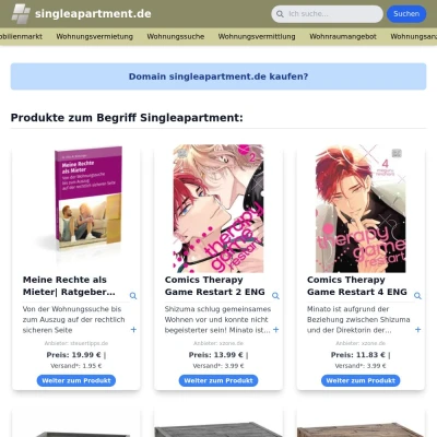 Screenshot singleapartment.de