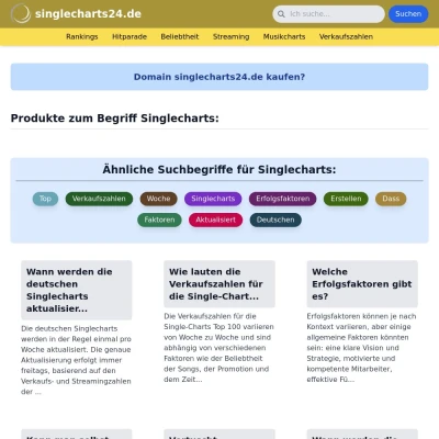 Screenshot singlecharts24.de