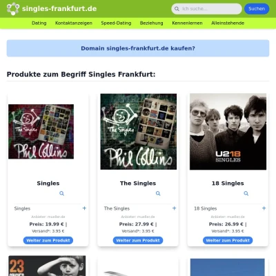 Screenshot singles-frankfurt.de