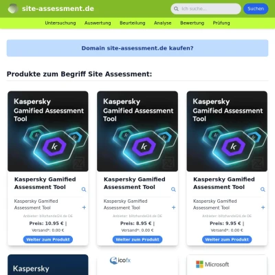 Screenshot site-assessment.de