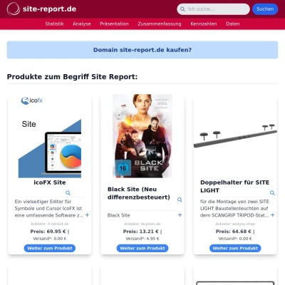 Screenshot site-report.de