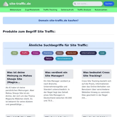 Screenshot site-traffic.de