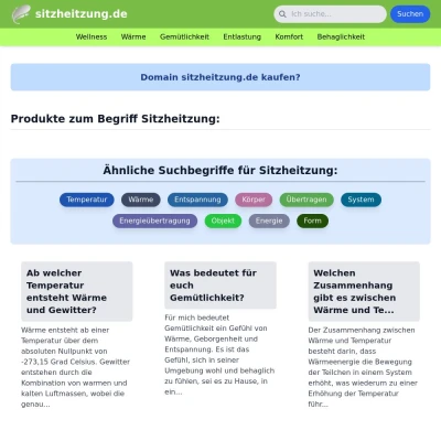 Screenshot sitzheitzung.de