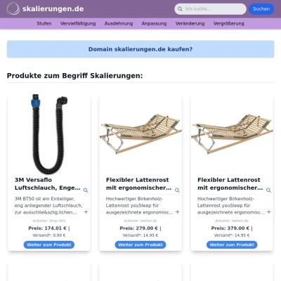 Screenshot skalierungen.de