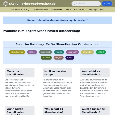 Screenshot skandinavien-outdoorshop.de