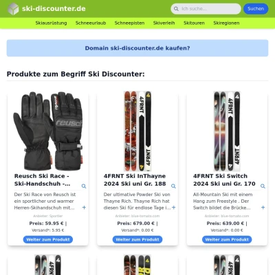 Screenshot ski-discounter.de