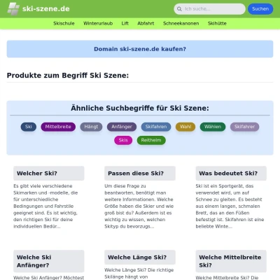 Screenshot ski-szene.de