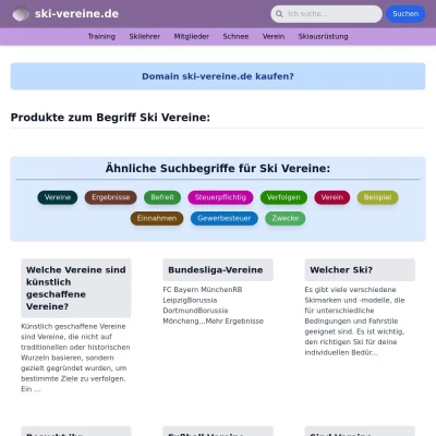 Screenshot ski-vereine.de