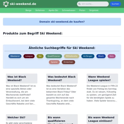 Screenshot ski-weekend.de