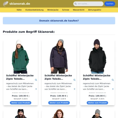 Screenshot skianorak.de