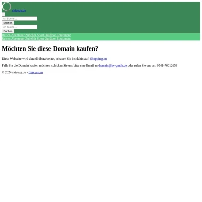 Screenshot skizeug.de