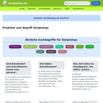 Screenshot skriptshop.de