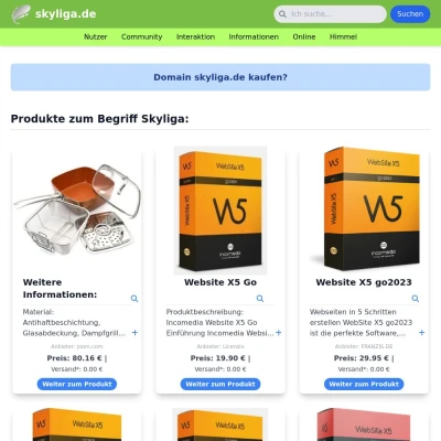 Screenshot skyliga.de